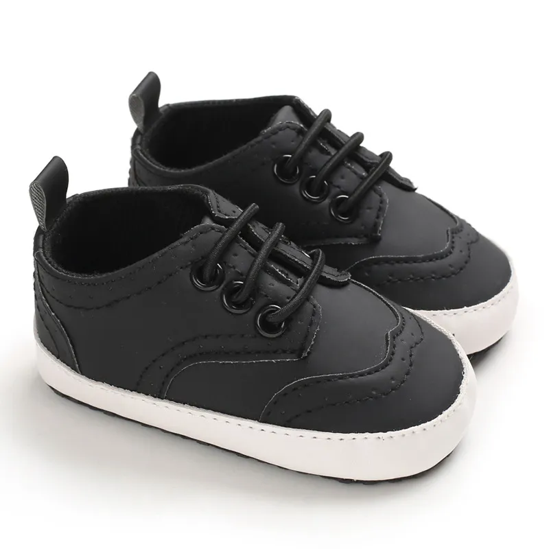 Babydop för pojke nyfödd vit kausal mjuk sula halkfri flicka Cutefeet lätta småbarn spädbarn första gångskor_voghion.com