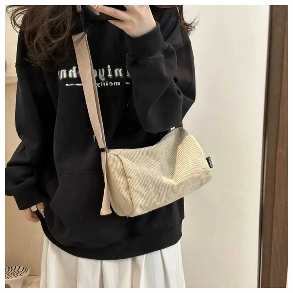 Genți de mână pentru femei, genți de umăr din catifea reiată, culoare solidă, tip messenger, tip crossbody, genți de mână pentru machiaj și ruj, C241216_voghion.com