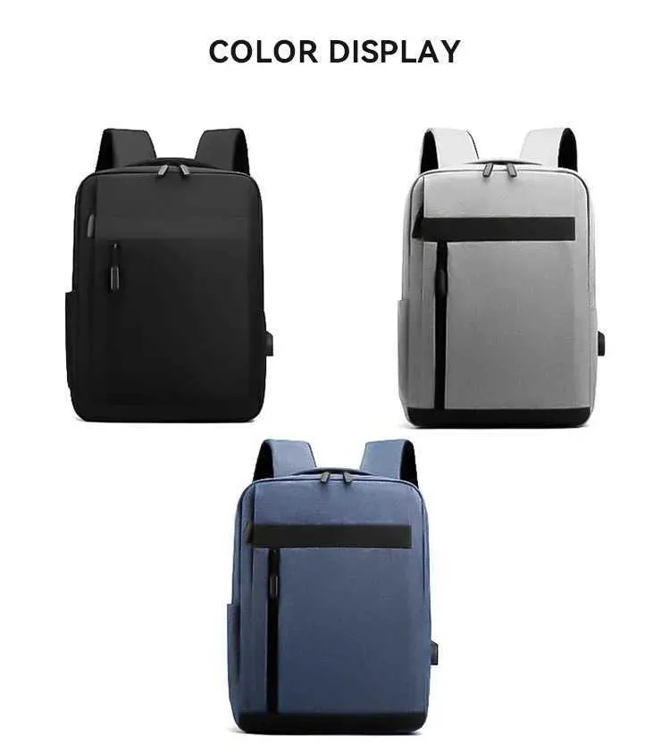 Rucsac pentru laptop de afaceri, capacitate mare, multifuncțional, cu încărcare USB, impermeabil, cu film, geantă de umăr casual pentru laptop_voghion.com