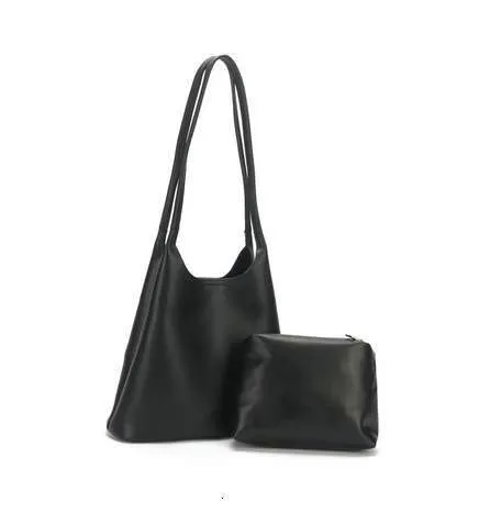 Sac fourre-tout en cuir de grande capacité pour femme, sac à bouton magnétique simple en cuir de vache_voghion.com
