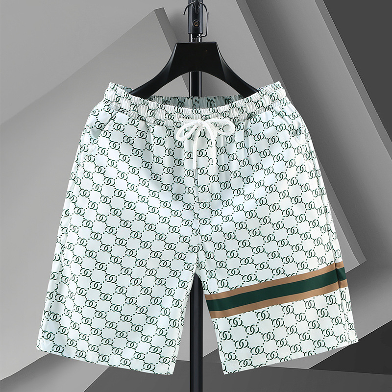 Herren Beach Shorts Locker Geschnittene Sommer Freizeithose_voghion.com
