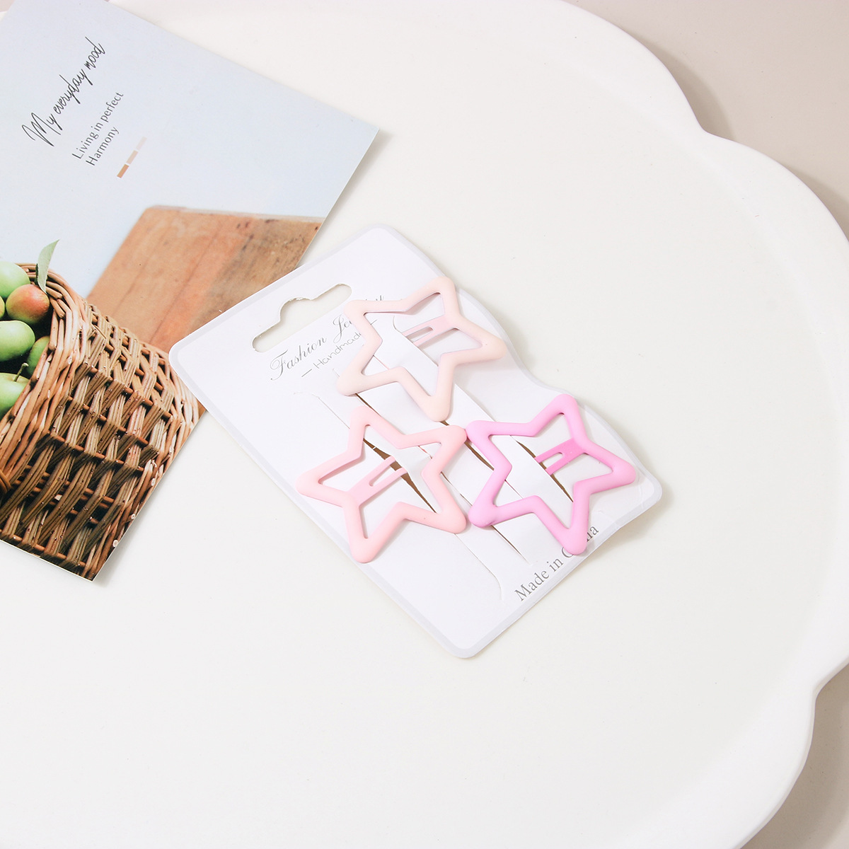 3er-Pack Farbverlaufsfarben Mix and Match Dopamin-Stern-Haarnadel-Set BB-Clip süße und niedliche Haarnadel Kinderhaar-Accessoires_voghion.com