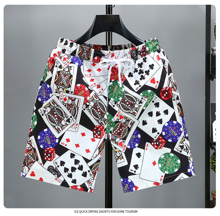 Plus Size Fat Summer Loose fitting Men's Shorts Trendy and Fashionable Half Beach Casual Middle Pants_voghion.com