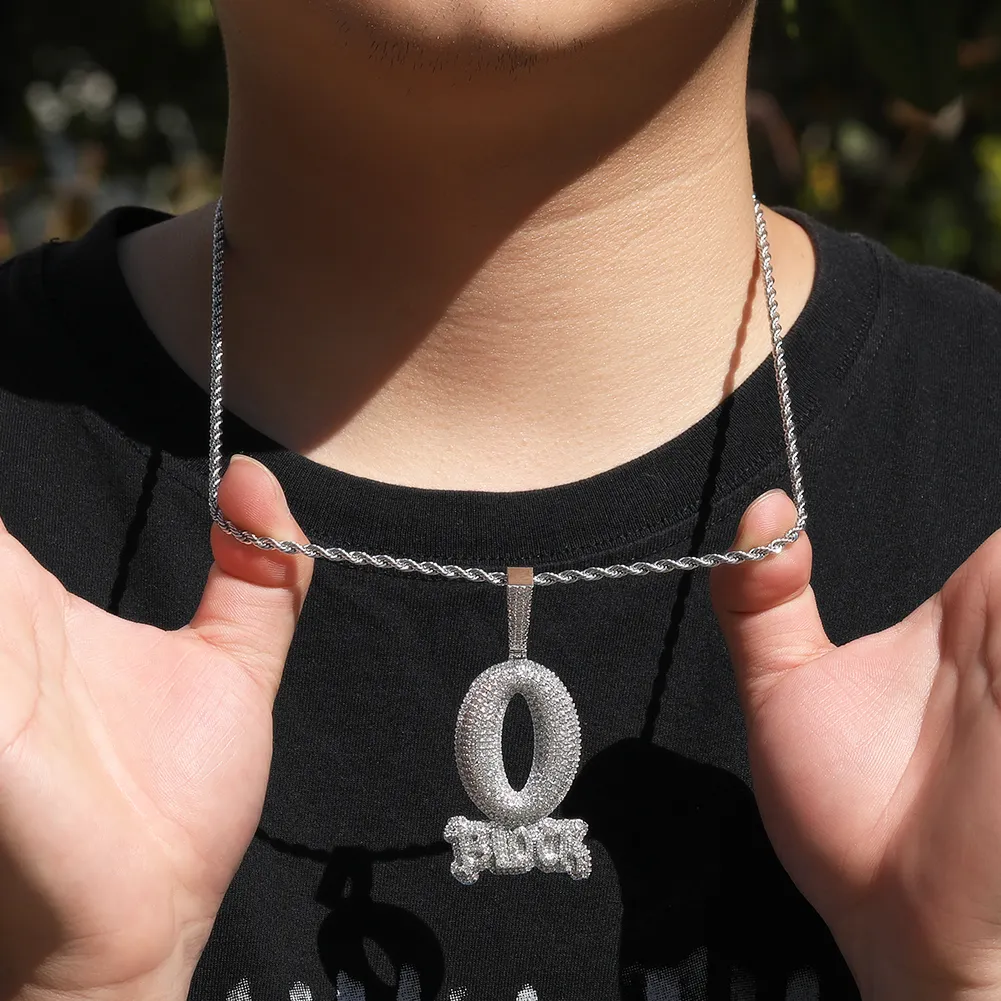 Hip Hop Fashion Art Buchstabe O-BLOCK Anhänger Halskette Bling Voll Zirkon Schmuck Cooles Männer Geschenk_voghion.com