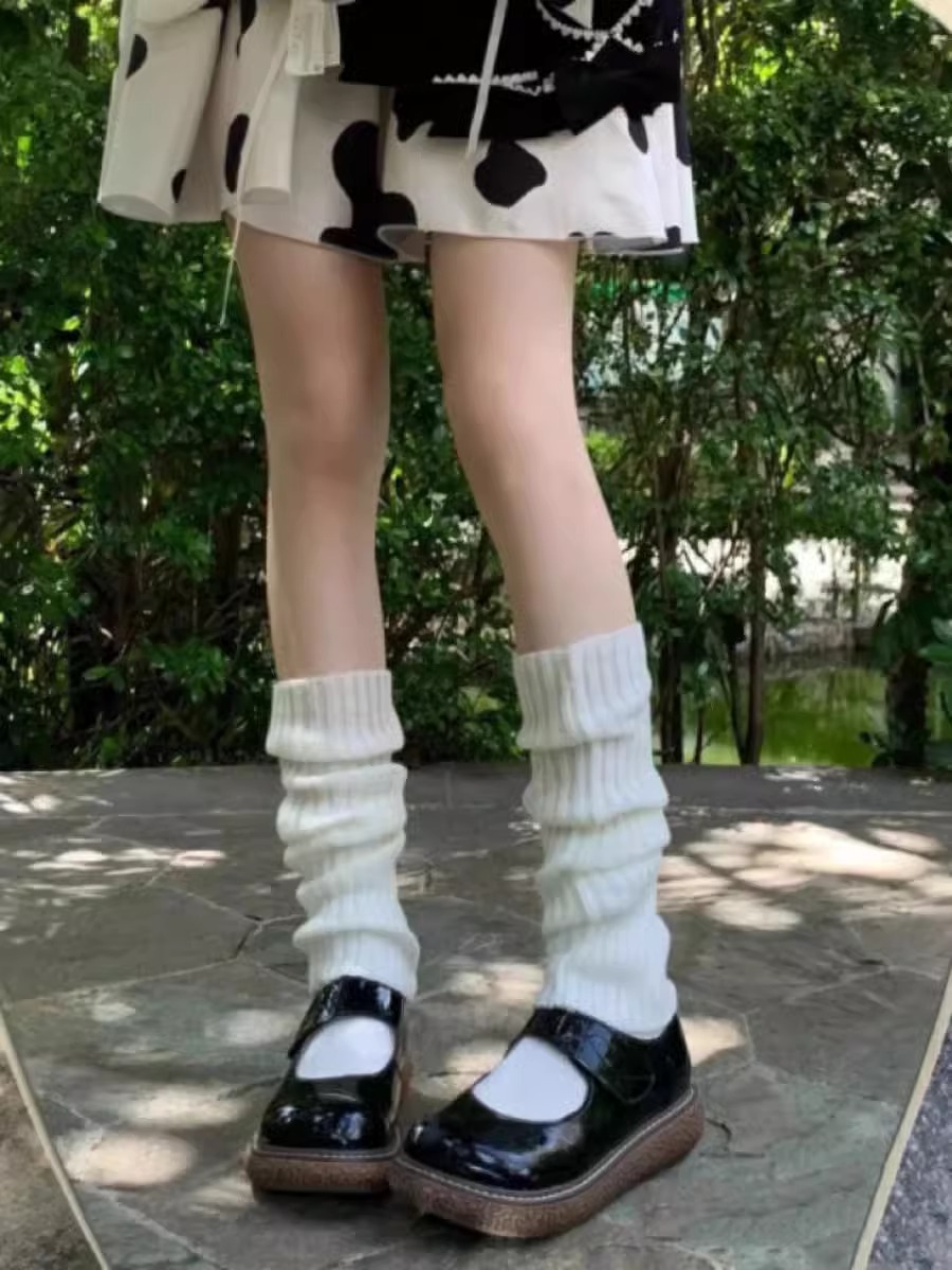 Calzini lavorati a maglia Lolita Calzini polpaccio jk estesi Calzini gamba modificati Calzini gamba Maschera dimagrante gamba_voghion.com