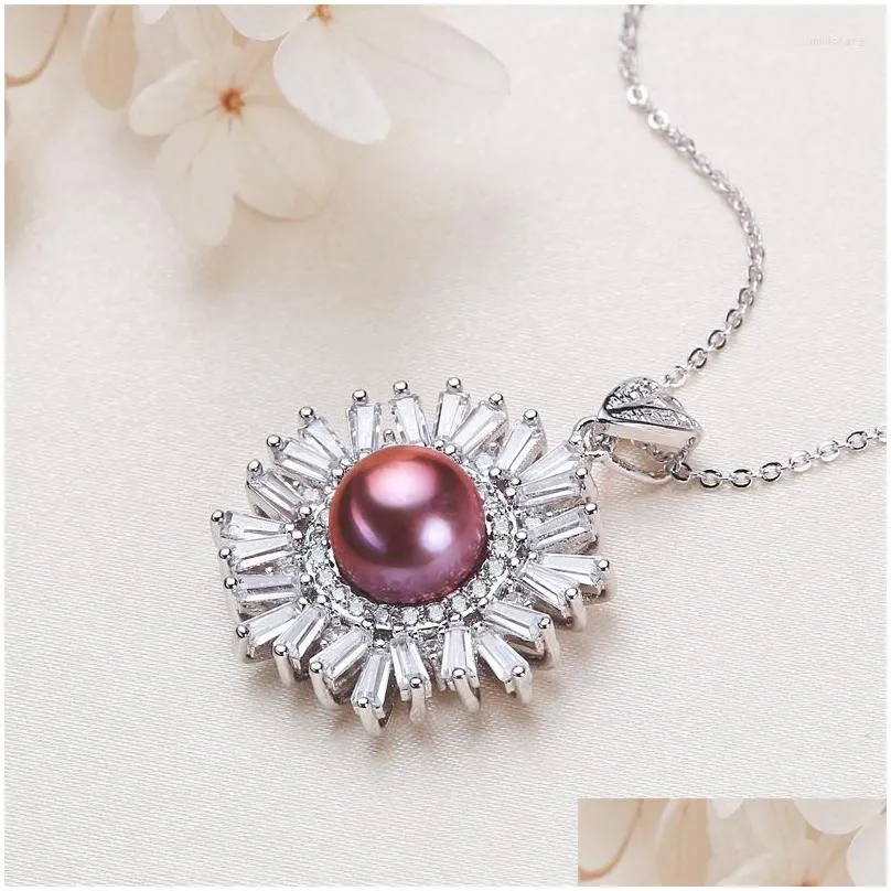Collane con ciondolo Collana di perle Edison Ornamento Catena di estensione con parola O placcata in oro ramato all'ingrosso Gioielli d'acqua dolce_voghion.com