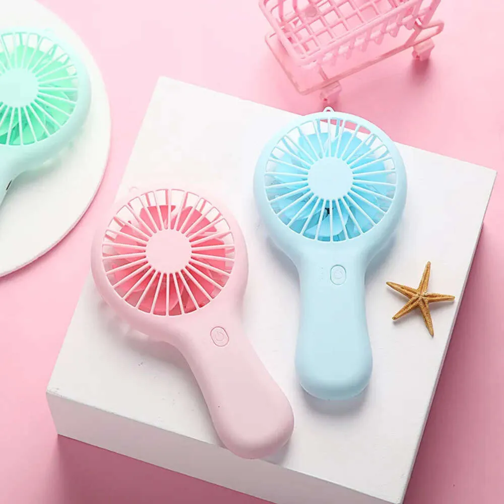 Handheld Cooler Small USB Mini Portable Silent Rechargeable Pocket Desk Office Electric Stand Fan Business Promotion_voghion.com