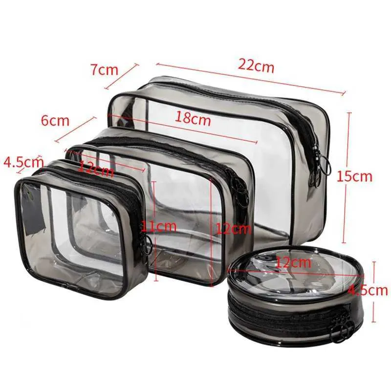 Transparente Reise Kulturtasche Für Damen Pvc Make-up Organizer_voghion.com
