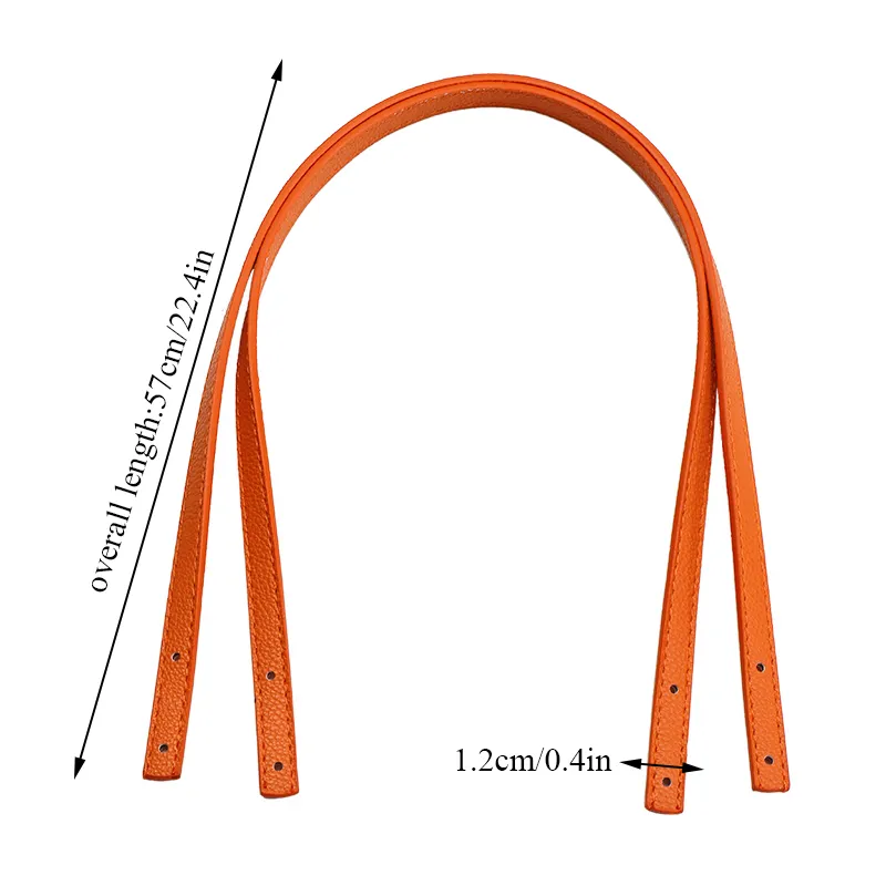 2 stücke Abnehmbare PU Leder Gürtel Litschi Muster Handtasche Band Schulter Gurt Geschenk Box Griff DIY Tasche Zubehör_voghion.com