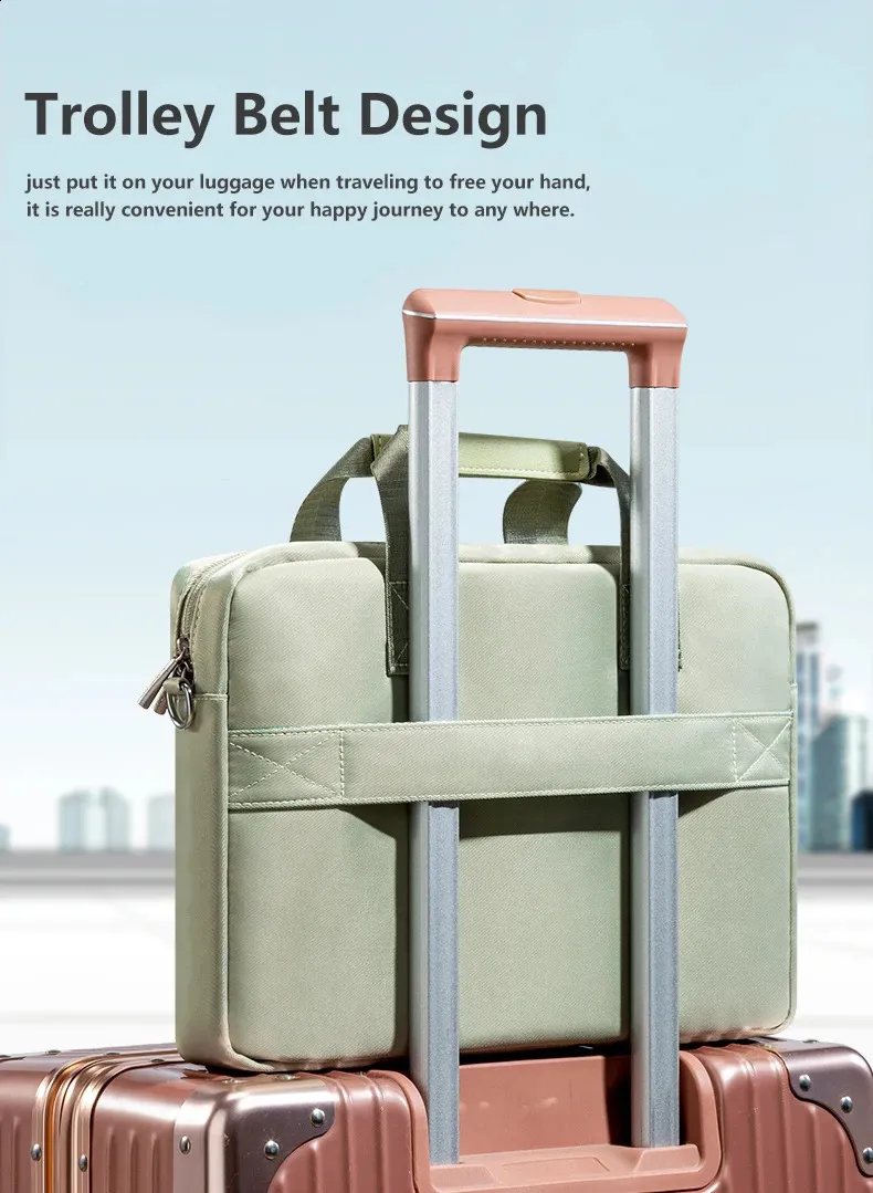 13.3 14 15.6 16 inch Laptop Bag Shoulder Handbag Briefcases Sleeve Case For book Air Pro HP 240907_voghion.com