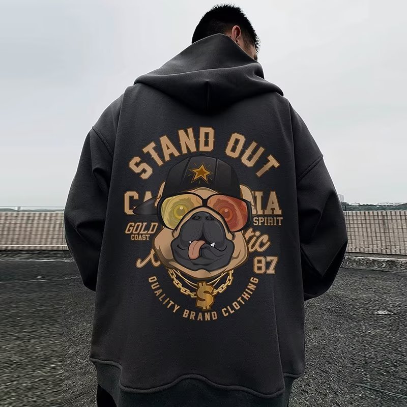 Plāns, vīriešu kapuci, brīva, moderna zīmola, liela izmēra, plus izmēra kardiganjaka pavasarī un rudenī, 8XL_voghion.com