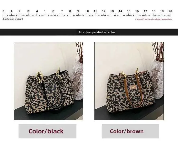 Trendig damaxelremsväska med leopardmönster i bohemisk stil_voghion.com