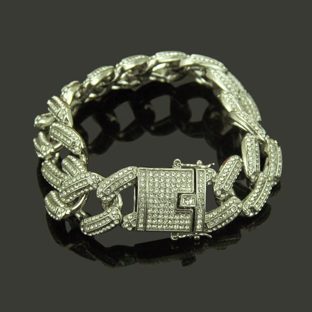 Neu Personalisierte Bling Diamant Herren Gold Cuban Link Kette Armband Hip Hop Rapper Ketten Schmuck Weihnachtsgeschenke Männer_voghion.com