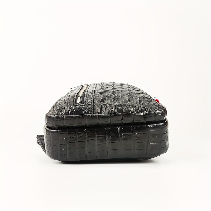 Echtes Rindsleder Herren Brusttasche mit Passwortschloss, Multifunktionale Umhängetasche, Lässiger Schulterrucksack,_voghion.com