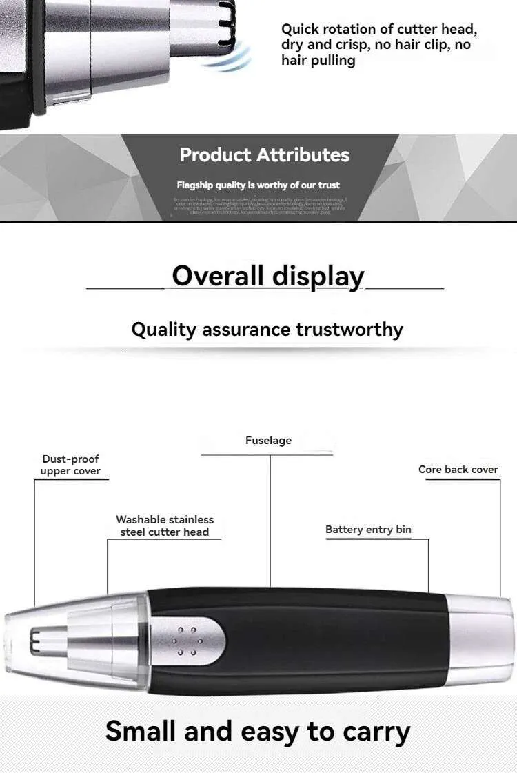 Gesichtshaarschneider – Augenbrauen-/Nasenpflege_voghion.com