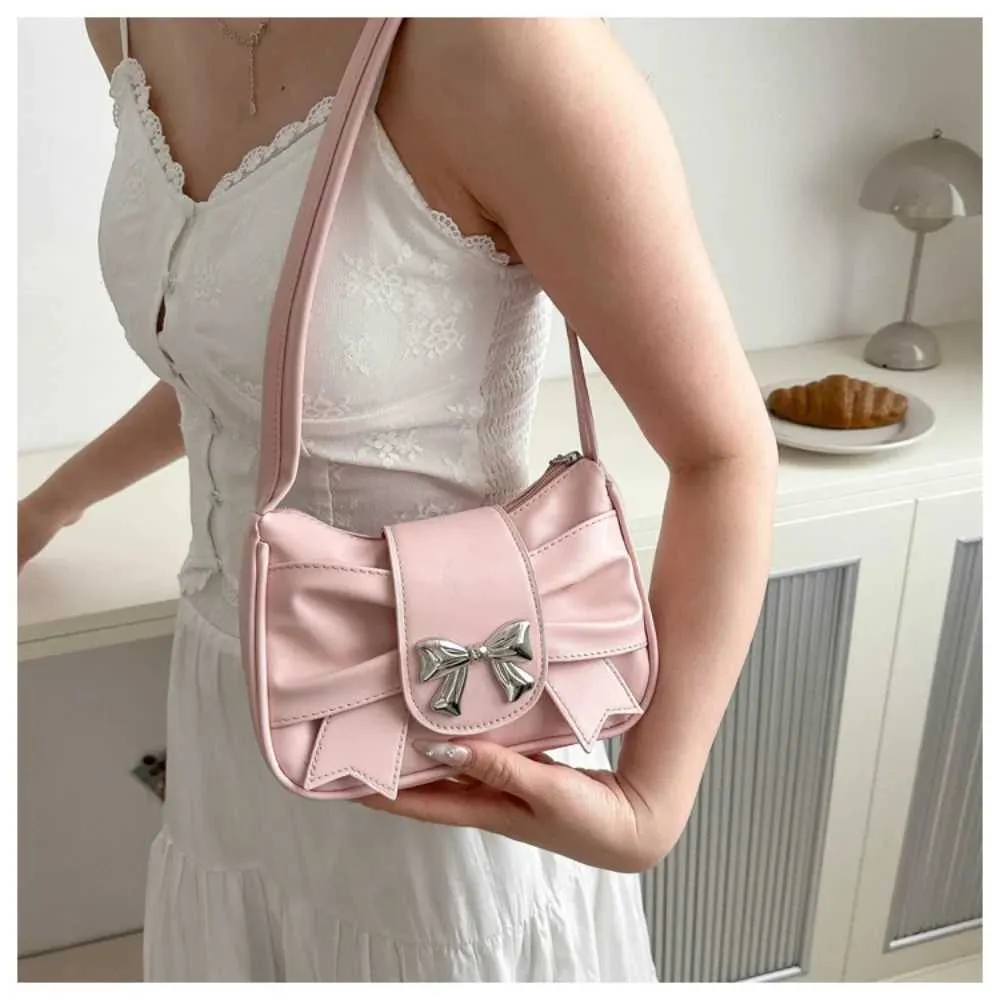 Sac à bandoulière plissé avec nœud coréen pour femme, nouveau sac à main printemps-été 2024, Handba241024_voghion.com