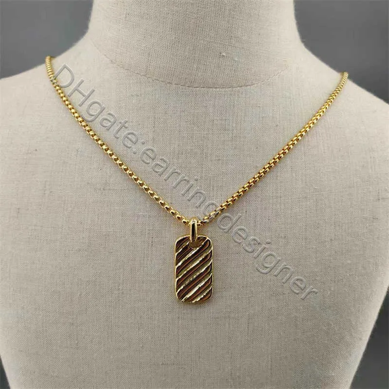 Collane 50cm Gioielli Argento Streamlined Designer Cz Uomo Collana Pendente Etichetta Donna Placcato Oro Cavo Combinazione Scatola_voghion.com