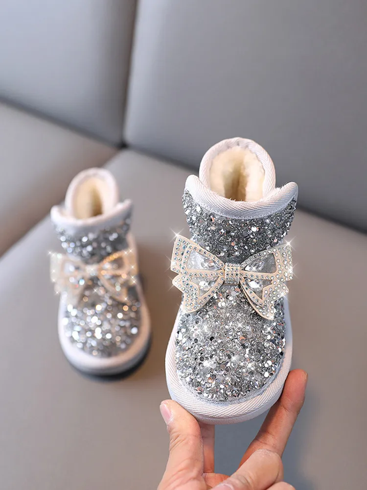 Veet Süße Baby Mädchen Stiefel Kleinkind Warme Baumwolle Stiefel Winter Cutefeet für Mädchen Kinder Schuh Prinzessin Schuhe Größen Schnee Dicken_voghion.com