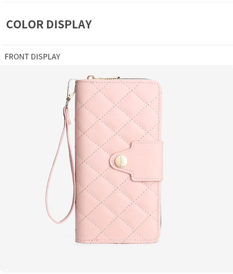 Brieftasche Clutch Lange Damen Weibliche Handy Münze Multifunktions-Kartentasche Kleine Geldbörse Mädchen_voghion.com