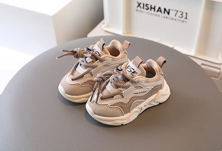 Zapatillas deportivas para niños pequeños 2025, informales, de malla y cuero, para correr en la escuela, de 1 a 6 años_voghion.com