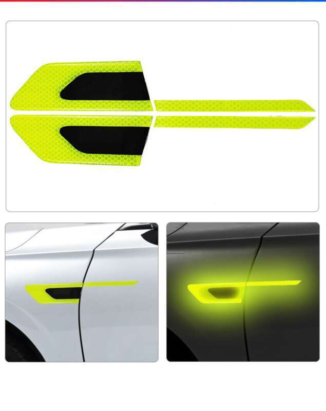Car Leaf Panel, Fender Reflective Body St, Anti-collision Strip, Safety Warning, Engine Light Eyebrow Decorative_voghion.com