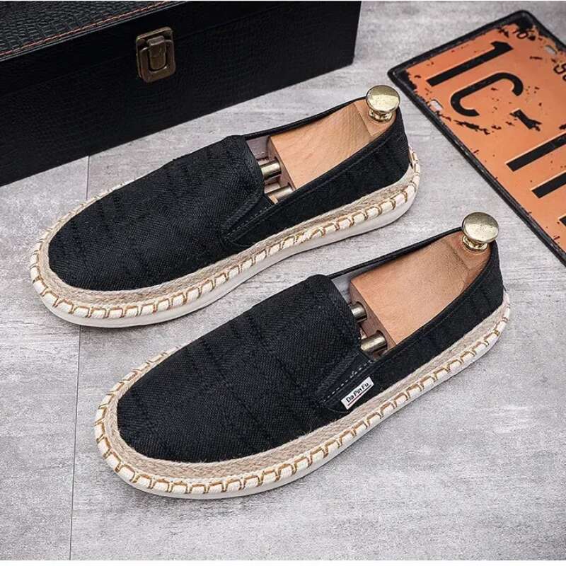 Klassische Herren Slipper Leichte Canvas Freizeitschuhe_voghion.com