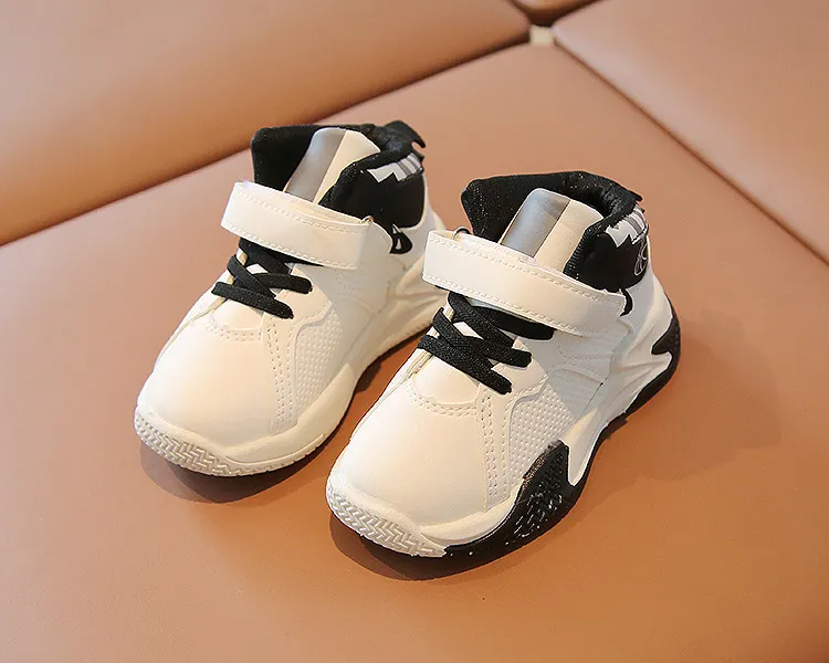 Kids Fashion High-top Sneakers For Boys Girls Sport Running Lightweight Children Casual Toddler Walking Shoes Sizes 21 -_voghion.com