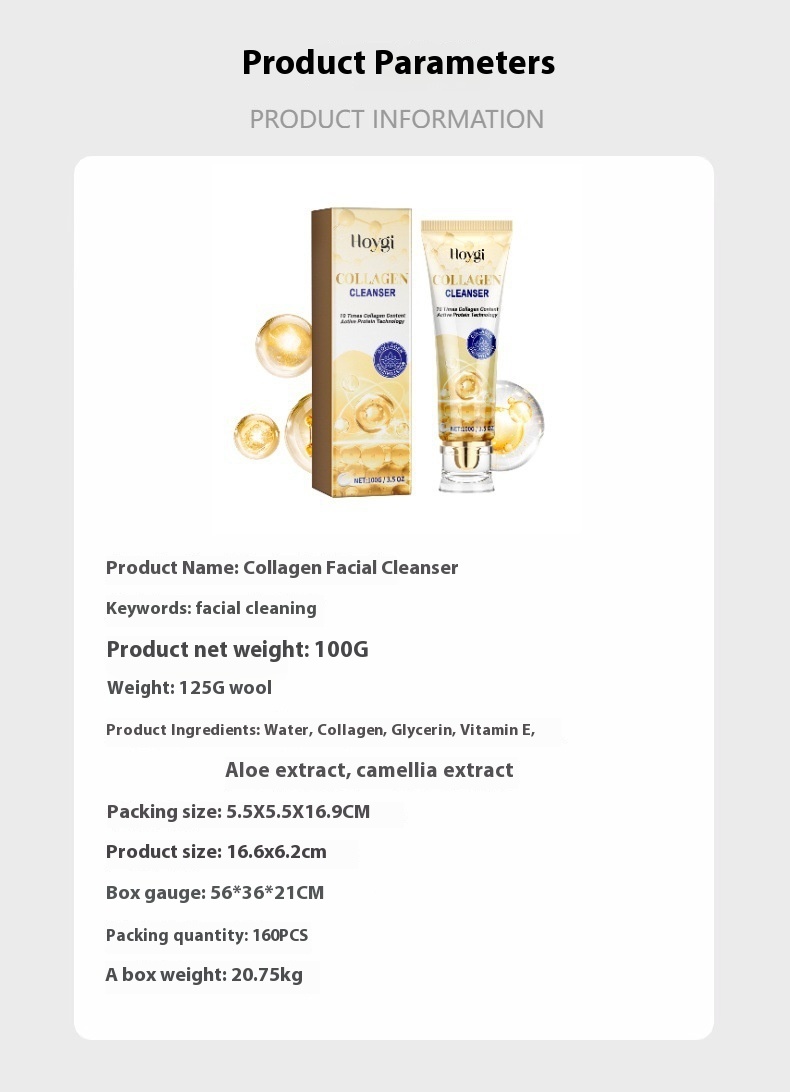 Seria Hoygi Collagen Care nawilża, ujędrnia skórę twarzy, oczyszcza, zmarszczek, chroni oczy i przeciwdziała starzeniu_voghion.com