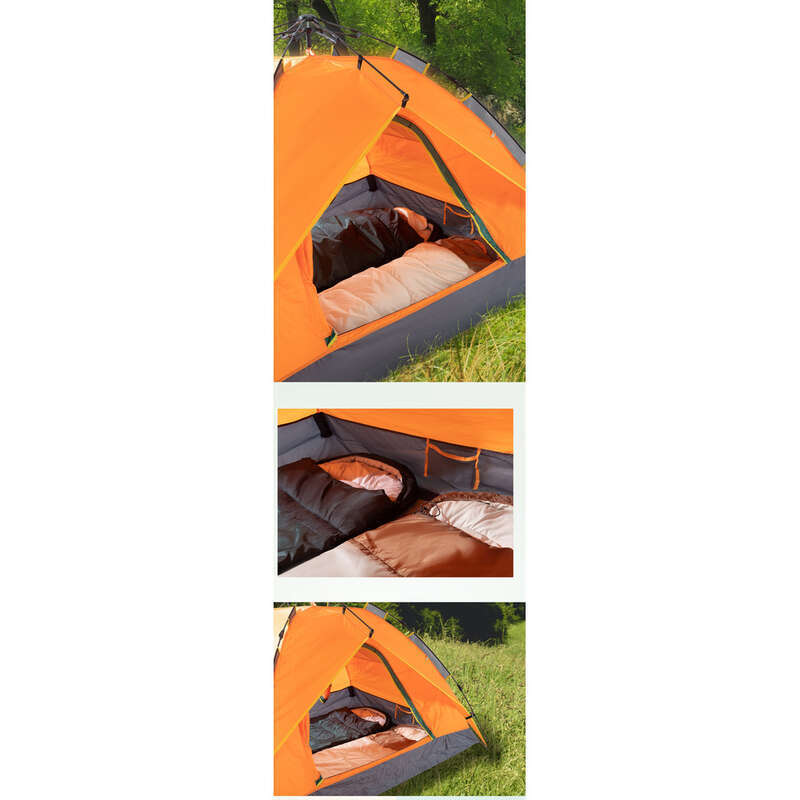 Adult Outdoor Camping With A Hat, Portable Spliceable Single Or Double Person Indoor Lunch And Dirt Isolation Sleeping_voghion.com