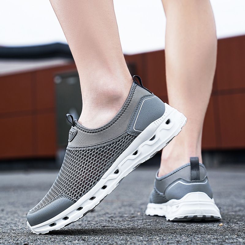Outdoor-Sport Waten Herrenschuhe Mesh-Stoff atmungsaktive Wanderschuhe_voghion.com