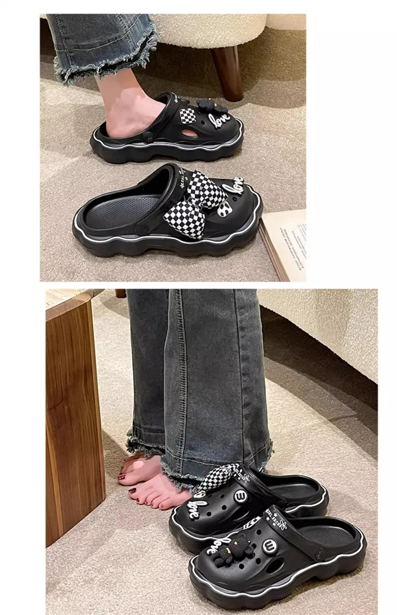 Comfortable Thick Sole Women's Hole Running Sandals For Summer_voghion.com