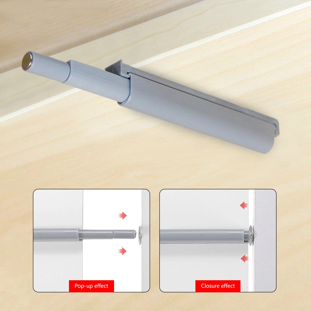 10pcs Gray Cabinet Catches White Damper Buffers For Door Stop Kitchen Cupboard Quiet Drawer Soft Close Furniture Hardware_voghion.com