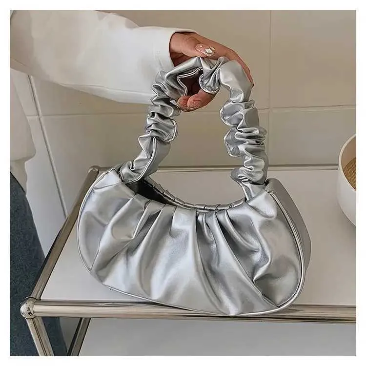 Nieuwe geplooide wolk met niche-ontwerp voor dames, modieuze Gerie-tas voor dames, veelzijdige handtas Y241123_voghion.com
