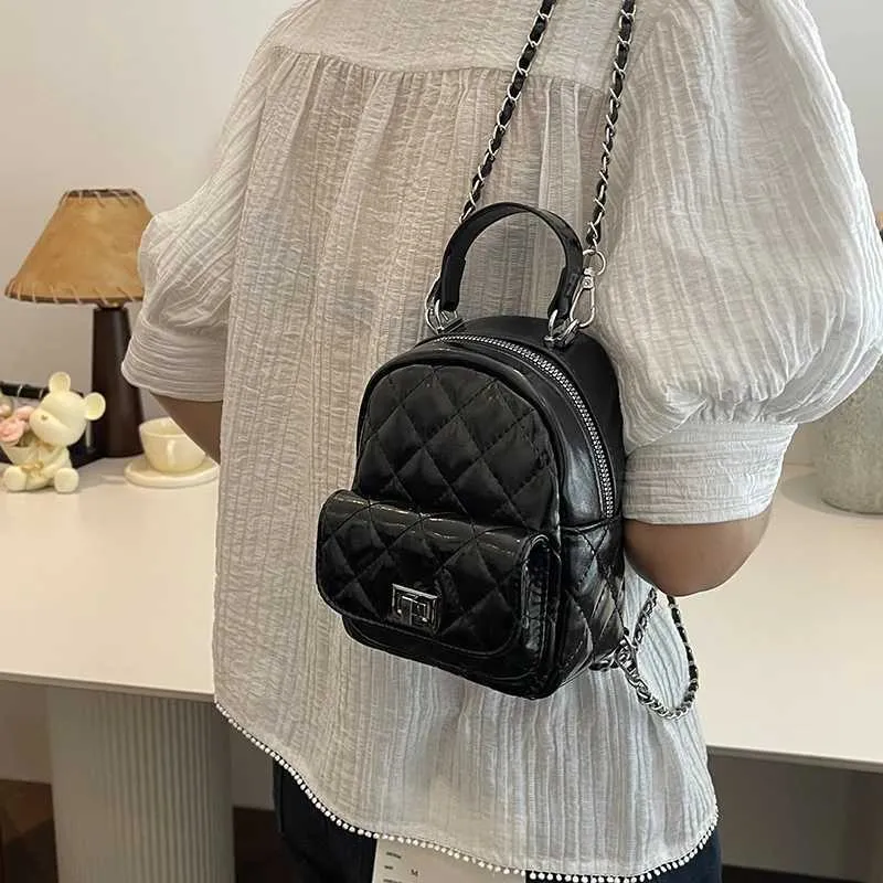 Mini Rucksack Für Damen Modischer Pu Leder College Reise Rucksack_voghion.com