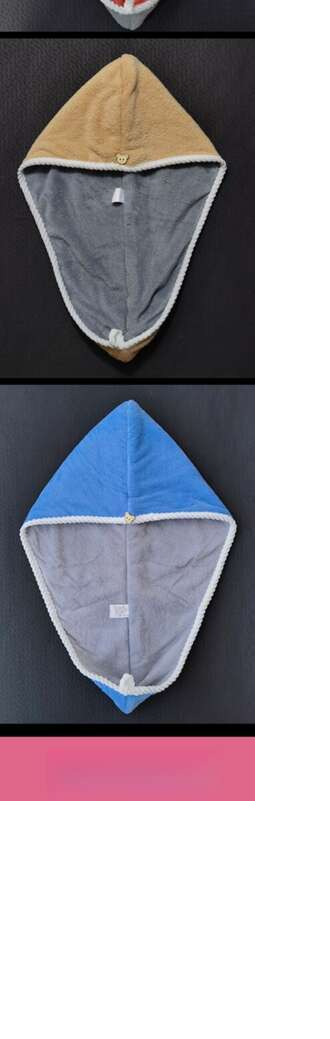 Cuffia assorbente ad asciugatura rapida con doppio spessore per donna, cuffia da doccia in velluto corallo, asciugamano per shampoo, bandana,_voghion.com