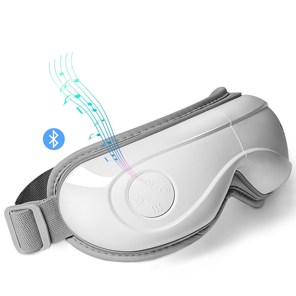 VEVOR Heated Eye Massager Eye Care Device 5 Modes Bluetooth Music 180° Foldable_voghion.com