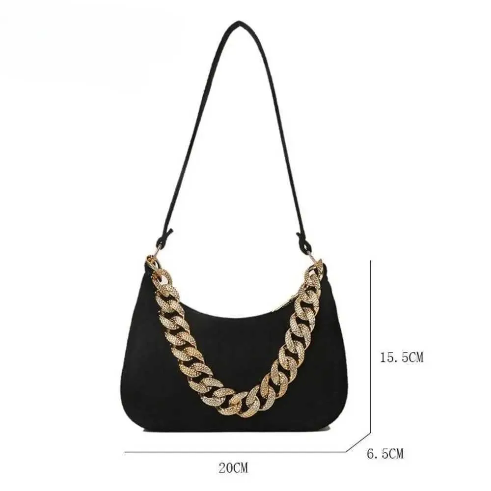 borsa a tracolla in metallo con catena estiva da ufficio, elegante, da donna, alla moda, nuova Y241123_voghion.com
