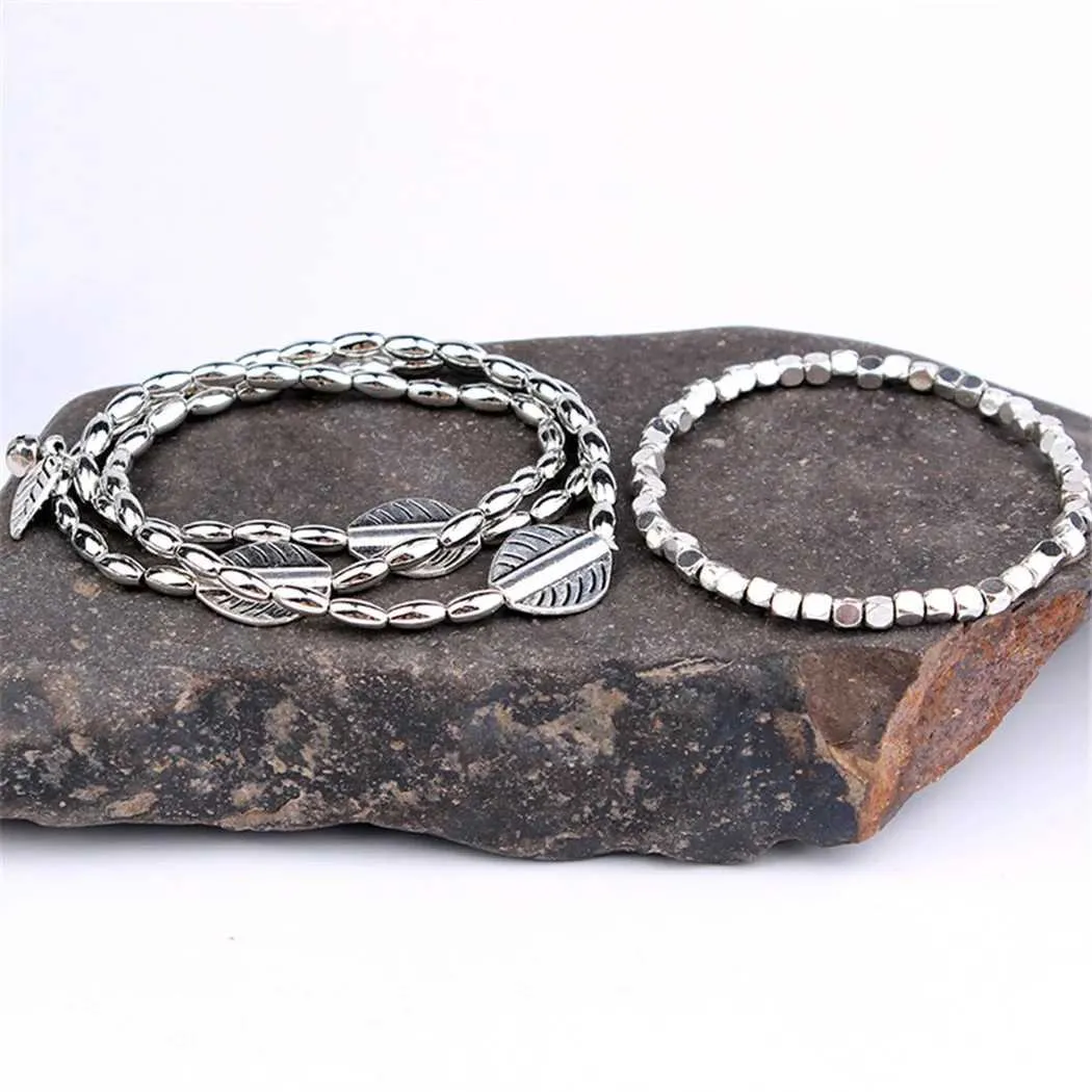 Tobilleras Anslow Baratas Pulsera con Plumas para Descalzas Sandalias Tobillo Playa para Mujer Joyas para Pies Cadenas para Piernas Multi_voghion.com