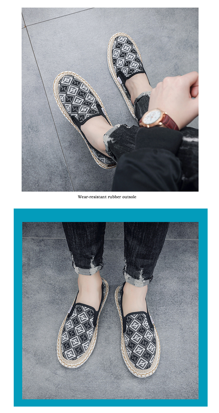 2024 Summer New One Step Old Beijing Cloth Trendy Linen Breathable Fisherman Men's Casual Shoes_voghion.com