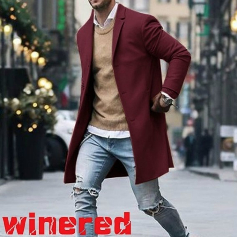 trench Men's tweed coat for men_voghion.com