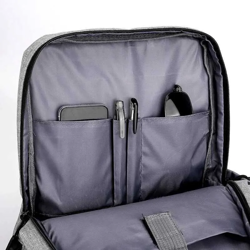 Rucsac pentru laptop de afaceri, capacitate mare, multifuncțional, cu încărcare USB, impermeabil, cu film, geantă de umăr casual pentru laptop_voghion.com