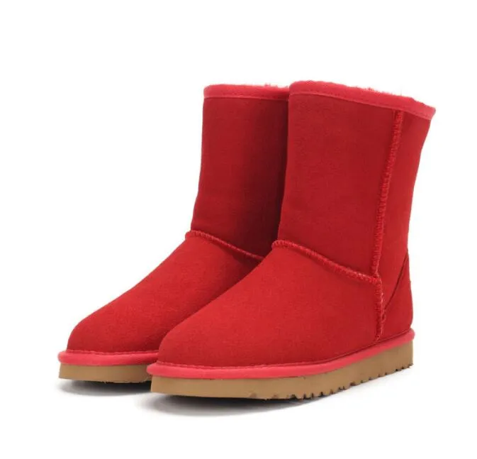 Damen Kurzschnee Aus 5825 Shearg Bootie Lässig Weiche Bequeme Schaffell Warm Halten Stiefel Schuhe mit Box Karte Staubbeutel_voghion.com