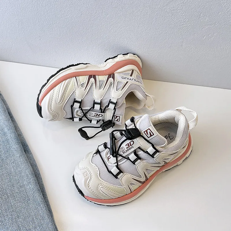 Childrens soft boys breathable non slip running girls fashionable and casual clumsy sports shoes 240627_voghion.com