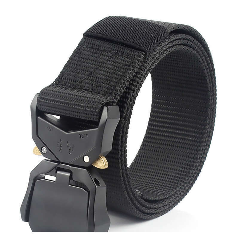 New Aluminum Cobra Quick Open Tactical Men's Casual Canvas Multifunction Belt_voghion.com