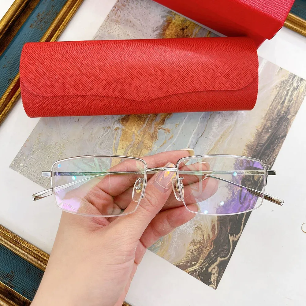 designer sunglasses Women men Titanium Eyeglasses frames Full Frame Mixed Color Golden Ornamental eyewear accessories_voghion.com