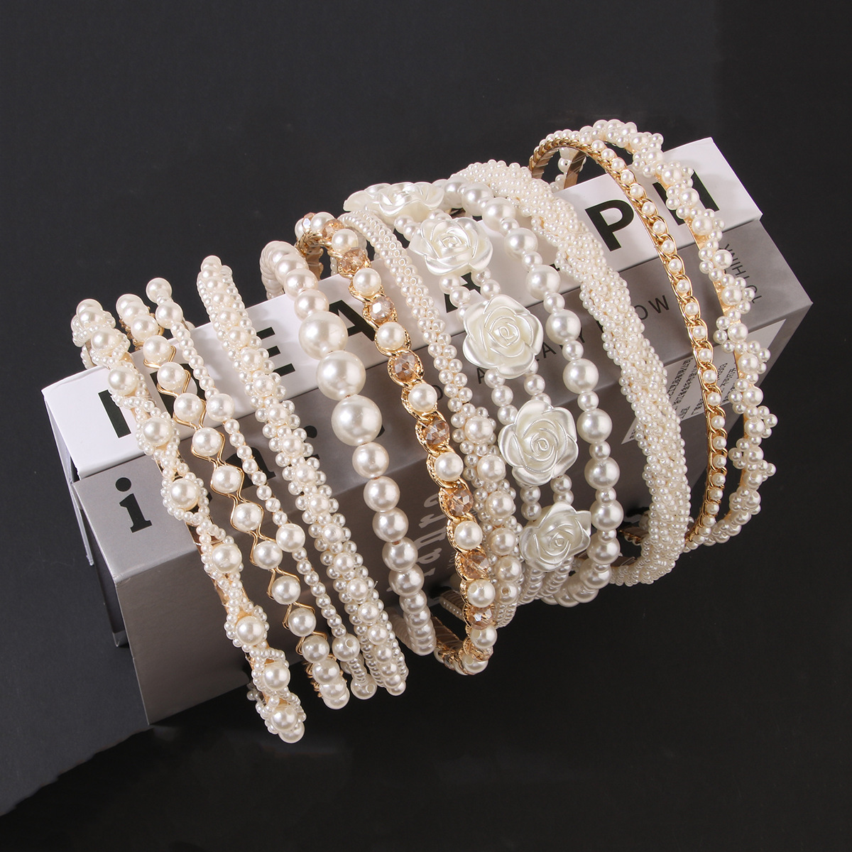 Japanese and Korean pearl headband summer headband female summer high-end hairpin sweet versatile headdress retro headband accessories_voghion.com