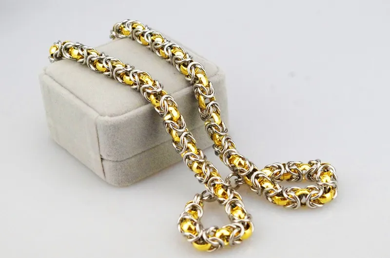 Ketten Reines Gold Silber Farbe Kette Halskette Mit Großen Rabatt Schmuck Für Frau Mann HZB043Chains Sidn22_voghion.com