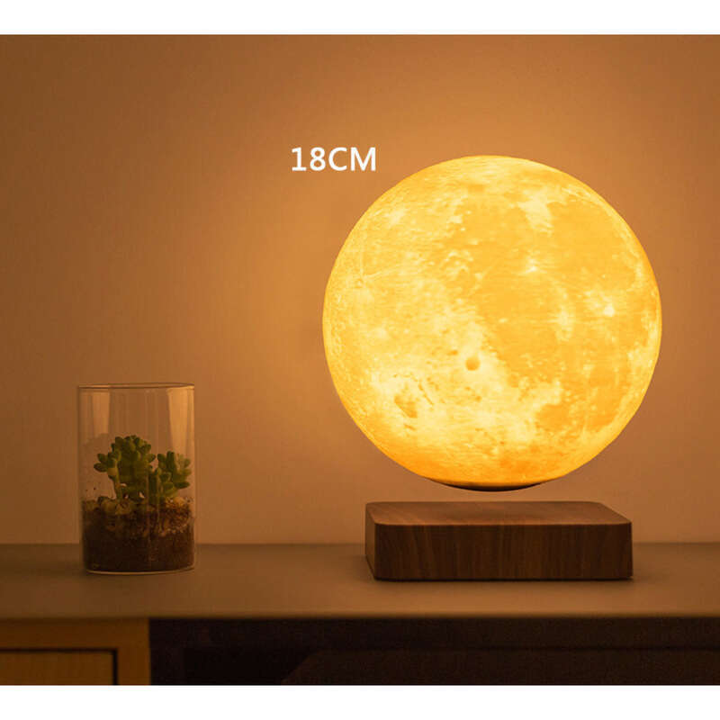 Illuminazione romantica magnetica sospesa Lampada lunare con stampa 3D Ornamenti a levitazione magnetica per la casa_voghion.com