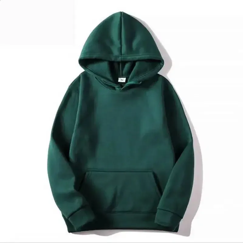 Trendy Loose Outono Inverno Homens e Mulheres Fleece Sports Sweatshirt Cor Sólida Pullover Casal Moda Hoodie S-3XL_voghion.com