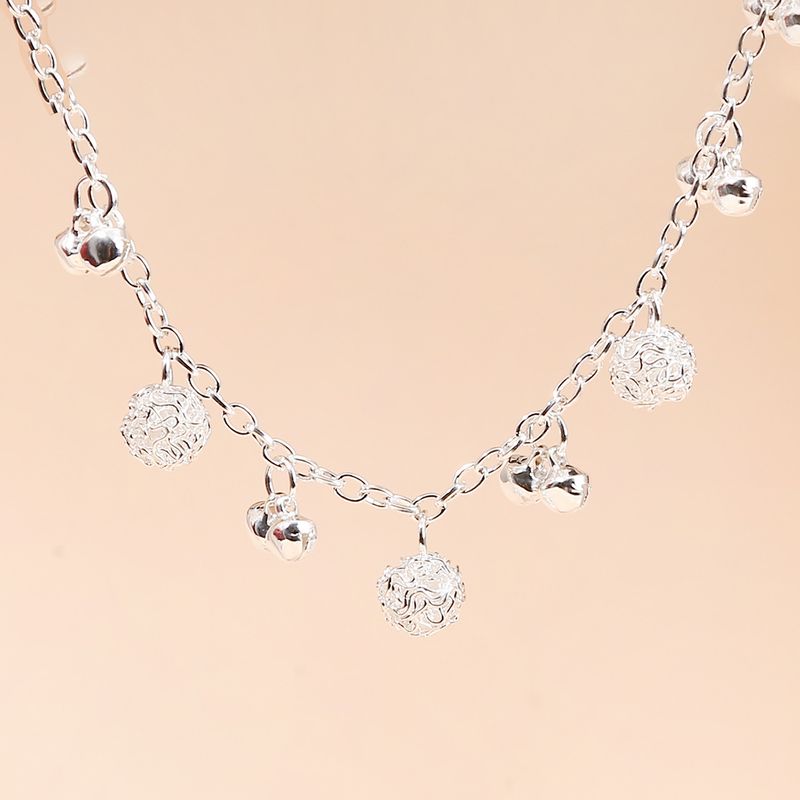 Bijoux de style ethnique, chaîne de cheville en argent Miao, version coréenne, pour femme, idéal pour un meilleur ami ou une amie_voghion.com